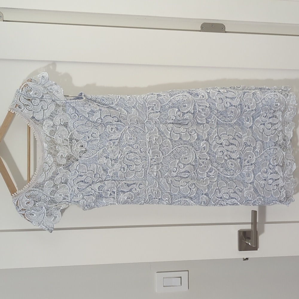 Blue lace dress